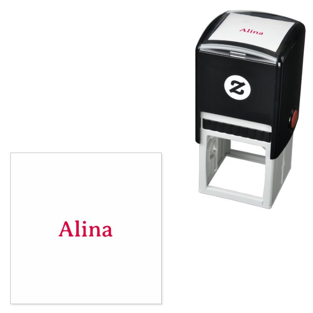 delete text add own design 1.5" x 1.5" self-inking stamp (In Situ)
