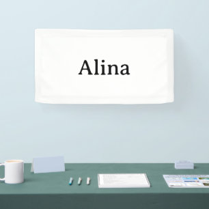 delete text add own design 1.6' x 3' Indoor Banner