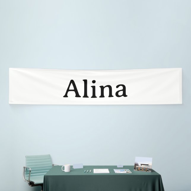 delete text add own design 2.5' x 12' Indoor Banner (Tradeshow)