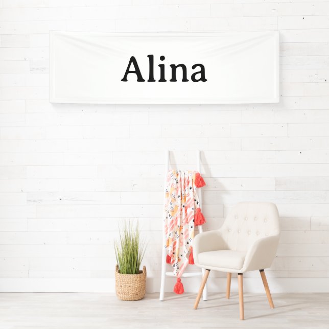 delete text add own design 2.5' x 8' Indoor Banner (Insitu)