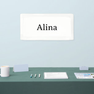 delete text add own design 2' x 1' Indoor Banner