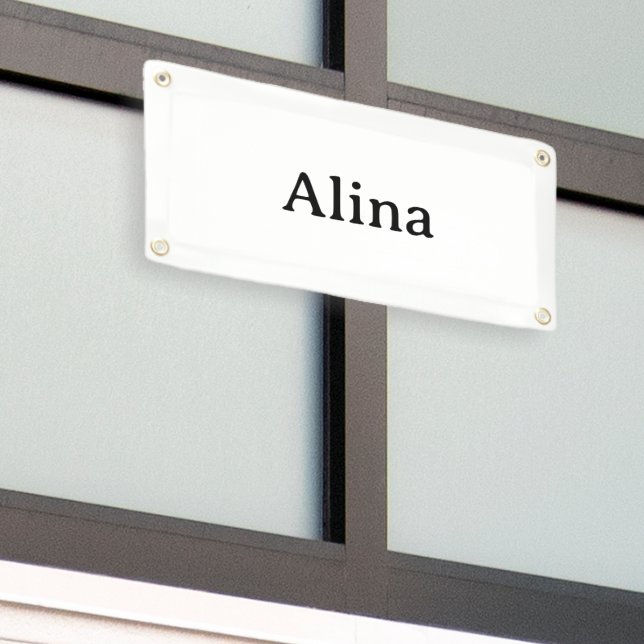 delete text add own design 2' x 1' Outdoor Banner (Outside Building)