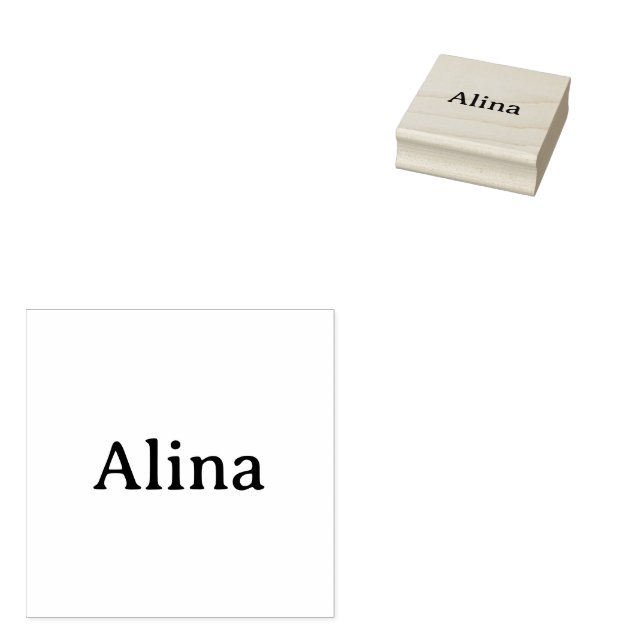 delete text add own design 2" x 2" rubber stamp (Stamped)