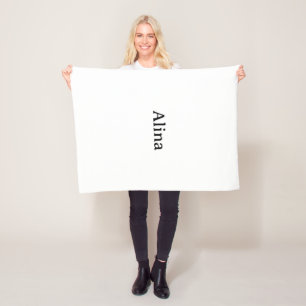 delete text add own design 30" x 40" fleece blanket