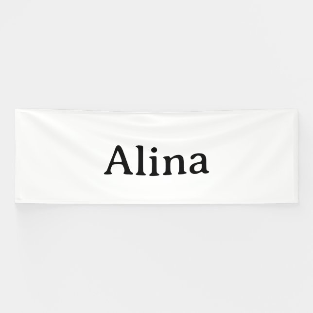 delete text add own design 4' x 12' Indoor Banner (Horizontal)