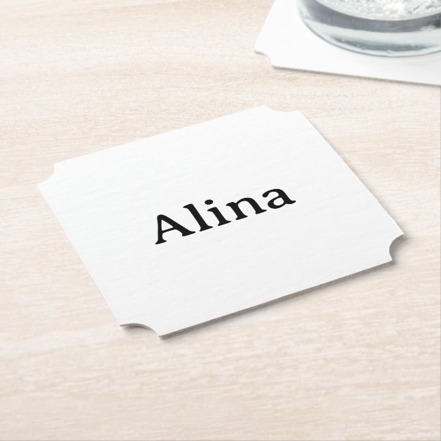 delete text add own design 4" x 4" Ticket Paper Coaster (Angled)