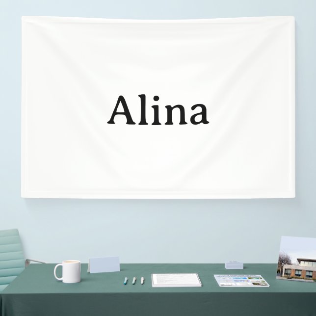 delete text add own design 4' x 6' Indoor Banner (Tradeshow)