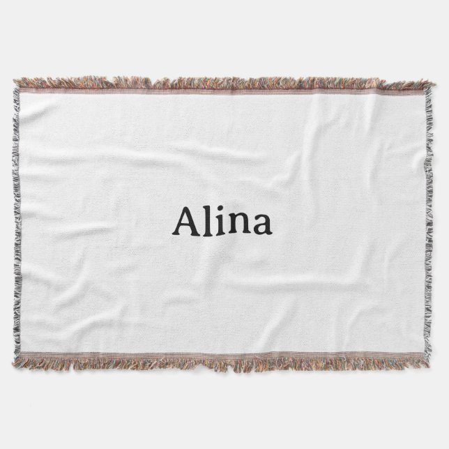 delete text add own design 54" x 38" throw blanket (Front)