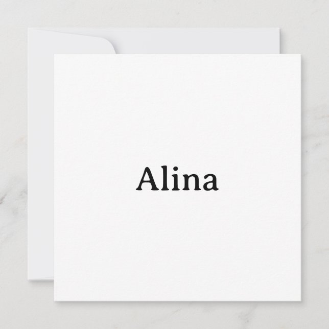 delete text add own design 5.25" Squared Flat Thank You Card (Front)