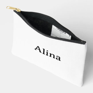 delete text add own design 8.5" x 6" accessory pouch