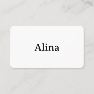 delete text add own design Rounded 3.5" x 2" Flat Place Card