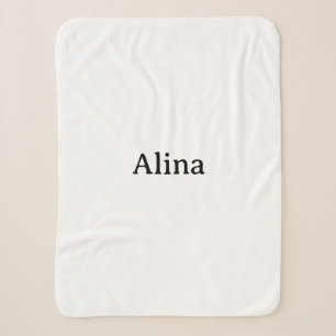 delete text add own design small sherpa blanket