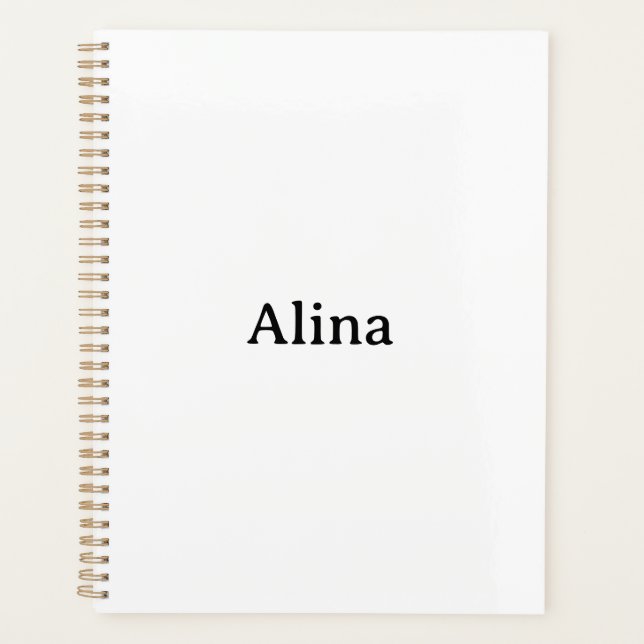 delete text add own design standard 8.5″ x 11″ planner (Front)