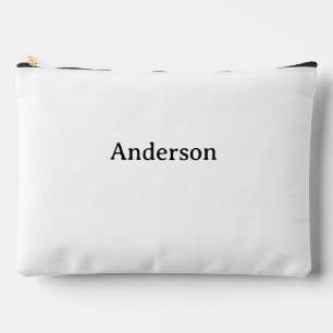 Delete Text & Replace Own Design 12"x 8.5" Accessory Pouch