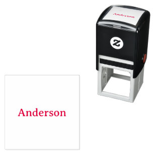 Delete Text Replace Own Design 1.5" x 1.5" Self-inking Stamp