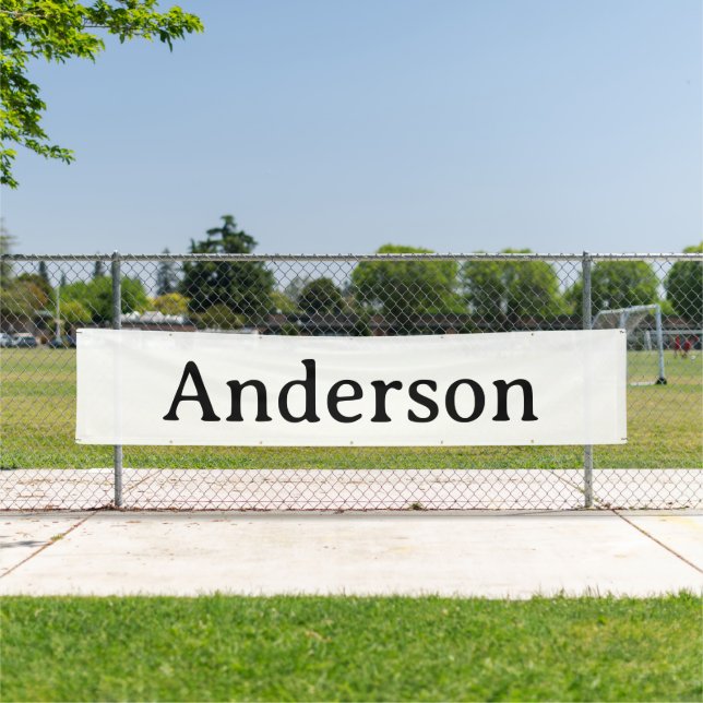 Delete Text Replace Own Design 2.5' x 12' Outdoor  Banner (Insitu)