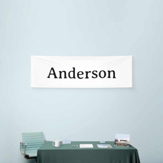 Delete Text Replace Own Design 2.5' x 8' Indoor Banner (Tradeshow)