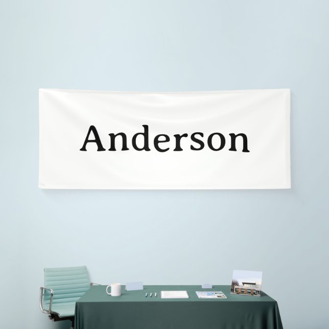 Delete Text Replace Own Design 4' x 12' Indoor Banner (Tradeshow)