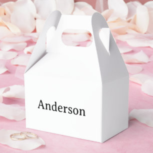 Delete Text & Replace Own Design 4" x 2.5" x 5" Favor Box