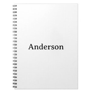 Delete Text & Replace Own Design 6.5" x 8.75" Notebook