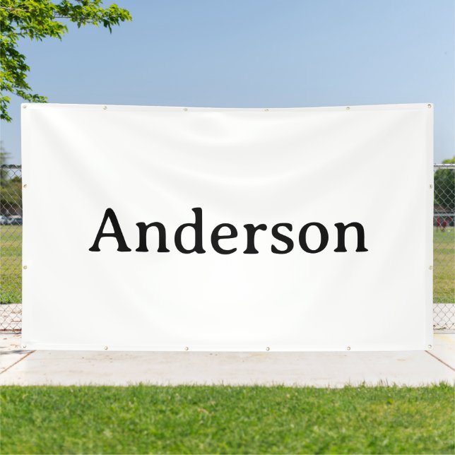 Delete Text Replace Own Design 6' x 10' Outdoor  Banner (Outside)
