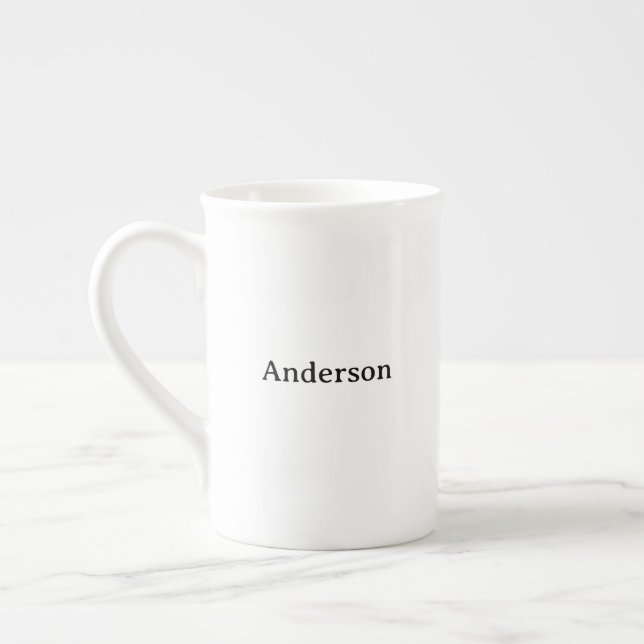 Delete Text Replace Own Design  Bone China Mug (Left)