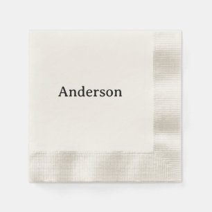 Delete Text Replace Own Design Coined Cocktail Napkin