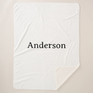 Delete Text Replace Own Design Large Sherpa Blanket