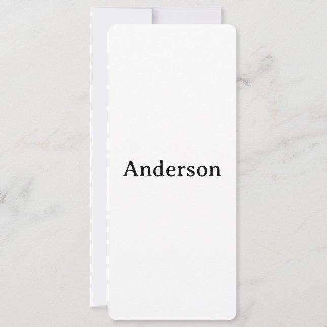 Delete Text & Replace Own Design Rounded 4"x9.25" Invitation (Front)