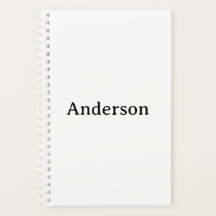Delete Text & Replace Own Design Small 5.5" x 8.5" Planner