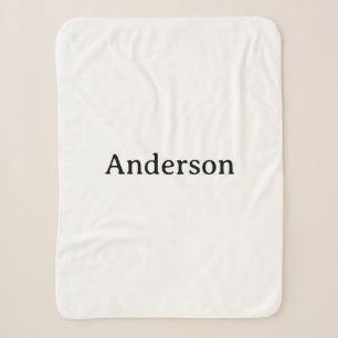 Delete Text Replace Own Design Small Sherpa Blanket