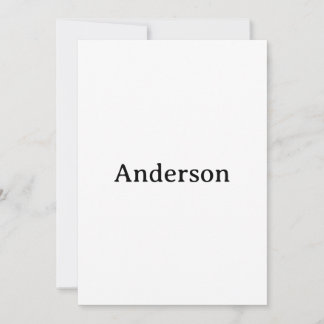 Delete Text & Replace Own Design Squared 5" x 7" Invitation