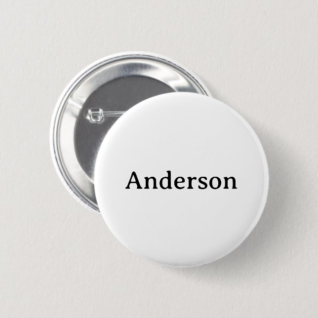 Delete Text Replace Own Design Standard 2¼" Round 2 Inch Round Button (Front & Back)