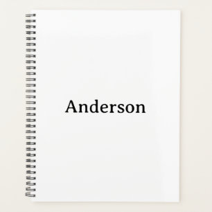 Delete Text & Replace Own Design Standard 8.5"x11" Planner