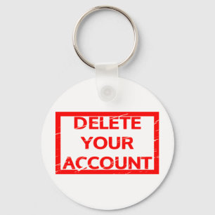 Delete your account Stamp Keychain