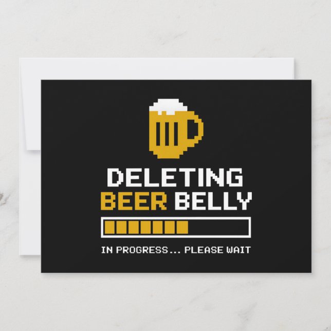 Deleting Beer Belly Please Wait Loading Bar Invitation (Front)
