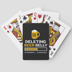 Deleting Beer Belly Please Wait Loading Bar Playing Cards