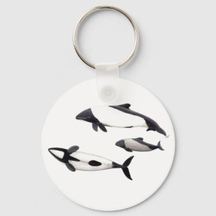 Delfin de Commerson Keychain