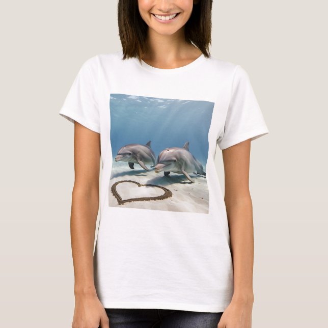 Delfines enamorados T-Shirt (Front)