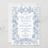 Delft Blue Chinoiserie Bridal Shower Brunch