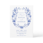 Delft Blue Chinoiserie Floral Porcelain Wedding