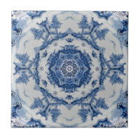 Delft Blue Design 02 1764 Backsplash Tile ~