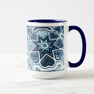 Delft Blue Heart Mug