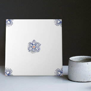 Delft Blue Matching Dutch Indigo Mix Match Empty C Tile