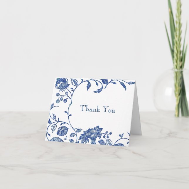 Delft Blue Thank You Card (Front)