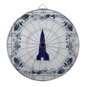 Delft blue tile New Church in Delft Dartboard