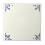 Delft Blue Tile to Personalize or Mix & Match<br><div class="desc">Add your own art or text if you'd like, or use these ceramic tiles just as they are. Can be used alone or to mix and match. (If covering a large area in just these tiles, rotate them for a more realistic look instead of using them all in the same...</div>