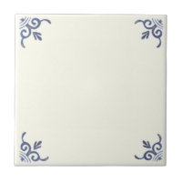 Delft Blue Tile to Personalize or Mix & Match 