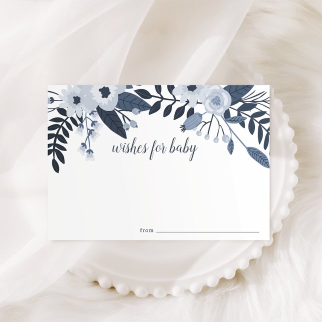 Delft Floral | Wishes for Baby Card (Creator Uploaded)