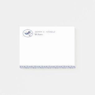 Delft Humming Birds & Leaves Post-it Notes